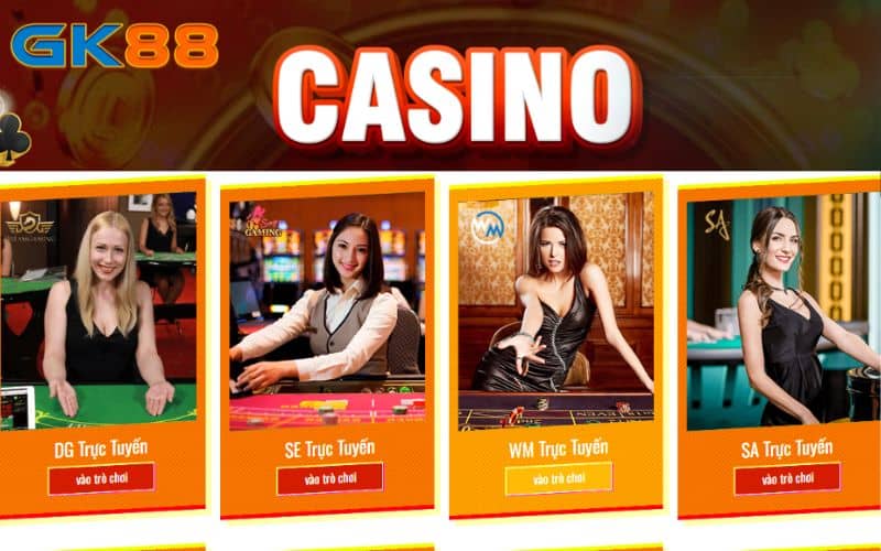 Casino GK88 là sản phẩm cá cược hấp dẫn tại nhà cái